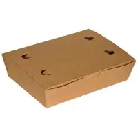 MultiLine Pølseæske Groß 200x140x50 Mm Braun/weiß 100 Stk.
