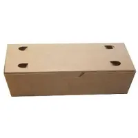 MultiLine Wurstschachtel Klein 200x100x50 Mm Braun/weiß 100 Stk.