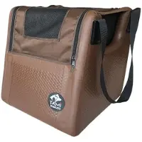 TAMI Front Seatbox Hundebox mit Airbagfunktion 45x45x45cm braun