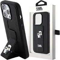Karl Lagerfeld Klhcp14lgsakcpk Iphone 14 Pro 6.1 Gripstand Saffiano Karl&choupette Pins Handyhülle