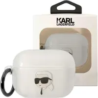 Karl Lagerfeld Ikonik Karl Etui für Airpods Pro 2 - Transparent