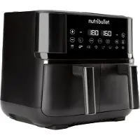 NutriBullet NBA0811DG Crisplite Vision Heißluftfritteuse, Farbe:Schwarz