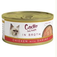 Cadilo Daily Delights - Huhn mit Garnelen in Bouillon - Nassfutter Katze (70 g)