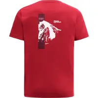 Jack Wolfskin Herren Vonnan S/S Graphic T-Shirt Red Glow XL