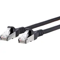 BTR NETCOM Cat6A, 7m, 7 m, Cat6a, RJ-45, RJ-45, Schwarz