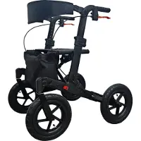 Arvo Rollator Outdoor, schwarz