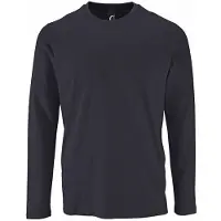 Sols Herren Imperial Langarm T-Shirt (Mausgrau)