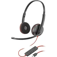 HP Poly Poly Blackwire C3220 USB-C Headset (Packungseinheit), Kabelgebunden, Büro/Callcenter, 20 - 20000 Hz, 64 g, Kopfhörer, Schwarz