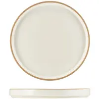 Genware Kava Weiß Porzellan Präsentationsteller 25 Cm