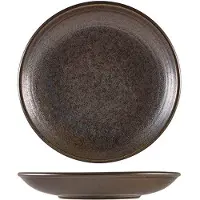 Genware Cinder Schwarz Tiefer Coupe Teller 25cm Terra