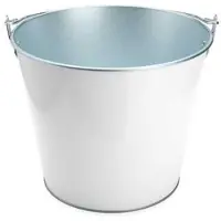 Koala Weißer Metall-weinkühler Mit Griff, 5 Liter