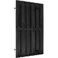 Intergard Gartentor auf Torrahmen einstellbar schwarz komplett 100x180cm