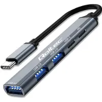 Qoltec HUB adapter USB C 3.1 5in1, USB C PD, USB C