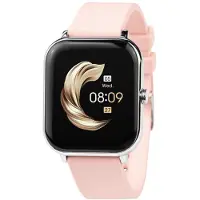 Atlanta 9724- Smartwatch, Fitnesstracker, mit Wettervorhersage, Schrittzähler, Stoppuhr, zum Blutdruck messen, Staub- und Spritzwassergeschützt, Farbe:Rosa