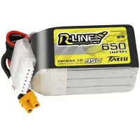 Tattu R-Line Batterie LiPo Akku 650mAh 95C 6S1P XT30