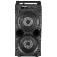 SVEN Portable column Speaker PS-440, black, power output 2x10W (RMS), TWS, Bluetooth, FM, USB, Micro