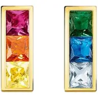 Thomas Sabo Ohrstecker Bunte Steine Gold