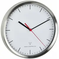 TFA-Dostmann Funk-Wanduhr TFA 60.3530.02 Geräuscharm Funkwanduhren Sweep-Uhrwerk