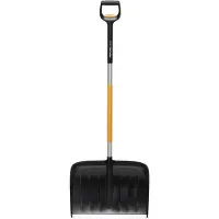 Fiskars X-series Teleskop-Schneeräumer, Schneeschaufel, Metall, Schwarz, Orange, Anpassbar, Ergonomisch, Polen, 53,2 cm