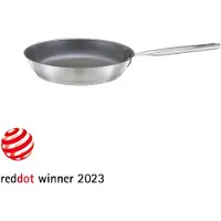 Fiskars All Steel Bratpfanne, Edelstahl, Pfanne für alle Herdarten, 1 Bratpfanne, Durchmesser: 26 cm