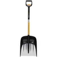 Fiskars X-series Teleskop-Schneeschaufel (schwarz/orange, 36cm)