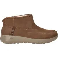 SKECHERS Slip-Ins On The Go Enkellaarsjes Plat - cognac - Maat 41