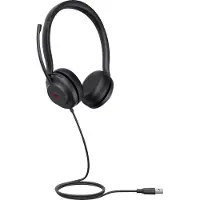 Yealink UH35 Dual Teams USB-A Headset, Kabelgebunden, Büro/Callcenter, 20 - 20000 Hz, 139,5 g, Kopfhörer, Schwarz