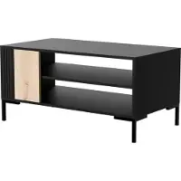 Cama MERCI Tisch/Bank 100x55x49 schwarz/Artisan Eiche