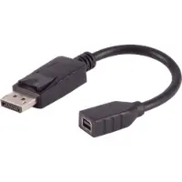 Shiverpeaks -BASIC-S--DisplayPort 1.2 Adapter, DisplayPort Stecker auf Mini DisplayPort Buchse, 4K, 0,2m