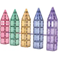 Cleverclixx Mega-Kreativ-Bausatz in Pastellfarben 210 Teile großes Set, langlebiges Magnetspielzeug, abwechslungsreiche Formen, robust, ab + Jahren