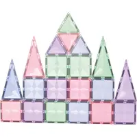Cleverclixx Magnetische Bausteine Pastel 45 Teile,