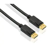 Helos Anschlusskabel, DisplayPort Stecker/Stecker, 4K 3,0m, schwarz DP 1.2 Stecker/Stecker, 3840 x 2160 @