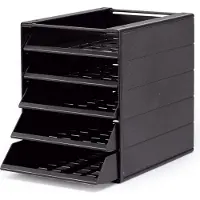 Durable IDEALBOX BASIC 5, Schwarz, C4, 5 Schublade(n), 250 mm, 32,2 cm, 332 mm