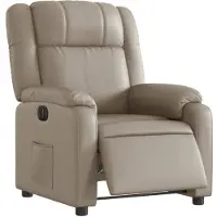 vidaXL Relaxsessel Elektrisch Cappuccino Kunstleder