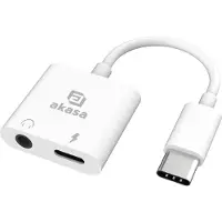 Akasa - Type-C Headphone Jack & Charger Adapter