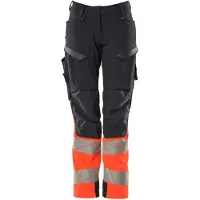 Mascot Damen Hose mit Knietaschen ACCELERATE SAFE Schwarzblau / Hi-vis Rot 36 - 19178-511-10222-82C36 - Schwarzblau / Hi-vis Rot