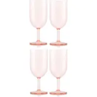 Bodum Weißweinglas Oktett Kunststoff Pink 230 ml (4er-Set)