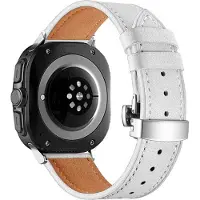 Cover-Discount Galaxy Watch Ultra (47mm) - Lederarmband Ersatz mit Butterfly Verschluss