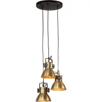 vidaXL Hängelampe 25 W Antik-Messing 30x30x100 cm E27