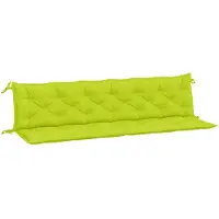 vidaXL Gartenbank-Auflagen 2 Stk. Hellgrün 200x50x7 cm Oxford-Gewebe