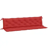 vidaXL Gartenbank-Auflagen 2 Stk. Rot 200x50x7 cm Oxford-Gewebe