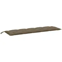 DKD Home Decor vidaXL Gartenbank-Auflage Melange Taupe 180x50x7 cm Stoff