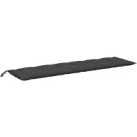 vidaXL Gartenbank-Auflage Melange Anthrazit 200x50x7 cm Stoff
