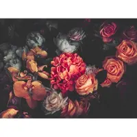 Living Walls Fototapete "Designwalls Romantic Flowers 1" glatt Vlies, Wand, Schräge, Decke