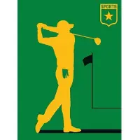 Living Walls Fototapete "ARTist Golfplayer" Vlies, Wand, Schräge