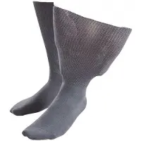 IOMI Herren & Damen Extra Wide Soft Cotton Oedema Socken für geschwollene Füße