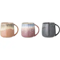 Creative Collection Cloe Krug, Blau, Steingut 3 Stk.