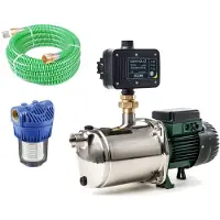 DAB JetInox 132 M + Control-D mit Ansaugschlauch 7 Meter und Vorfilter