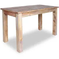 vidaXL Esstisch Massives Mahagoniholz 120x60x77 cm