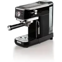 Ariete 1381 Siebträger-Espressomaschine Slim Line schwarz mit Manometer